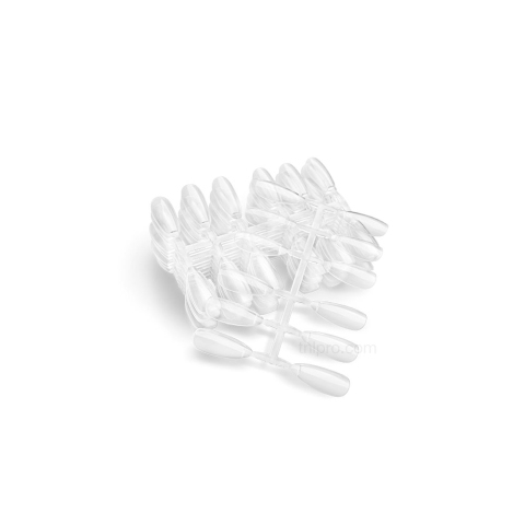 Типсы демонстрационные МИНИ прозрачные, Миндаль, 120 шт.