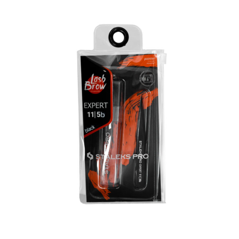 ТЕ-11/5 В EXPERT Пинцет для бровей черный точечный