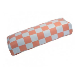 Подлокотник кожаный для рук, Шахматная доска оранжевая