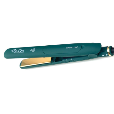 BE125 Gold Titan Утюжок для выпрямления волос, 180-210 С, с золотым зеркальным титановым покрытием