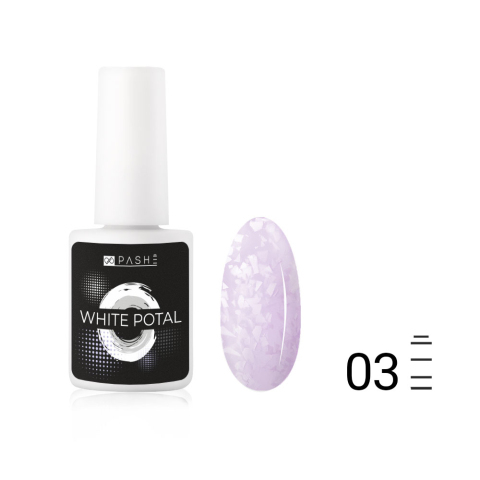 PASHE Гель-лак White Potal №03 Нежный пурпур, 9 мл.