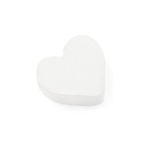 1002126 TNL Спонж для макияжа сердце белое объёмное