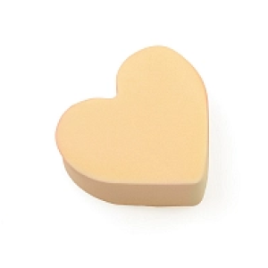 1002140 TNL Спонж для макияжа сердце бежевое объёмное