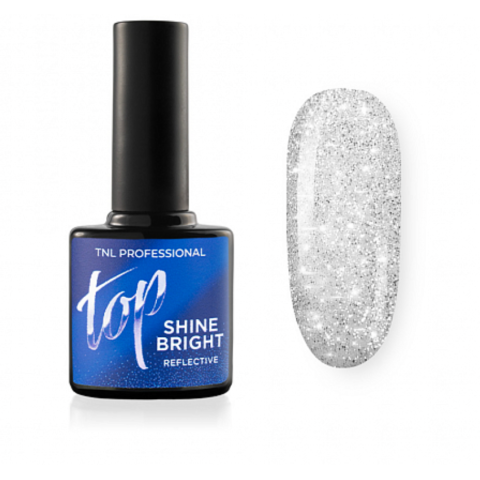 TNL Закрепитель для гель-лака Shine Bright светоотражающий, 10 мл.