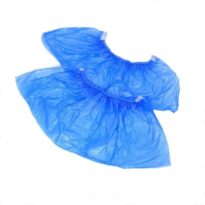 БИНОВИ Бахилы п/э голубые ЭКСТРА плюс 1/50 пар.