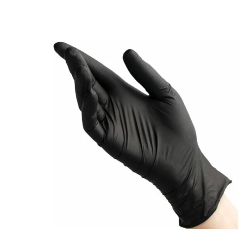 БИНОВИ Перчатки виниловые черные ХL/50 пар.
