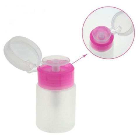 БИНОВИ Флакон-помпа с розовой крышкой, 150 мл.