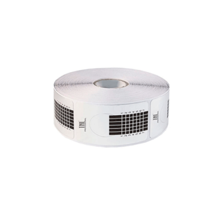 TNL Формы узкие одноразовые для наращивания ногтей, серебро, 500 шт.