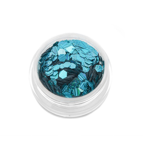 TNL Шестигранники Кошачий глаз бирюзовый №1