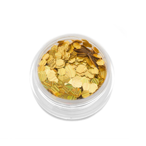 TNL Шестигранники Кошачий глаз золото №1