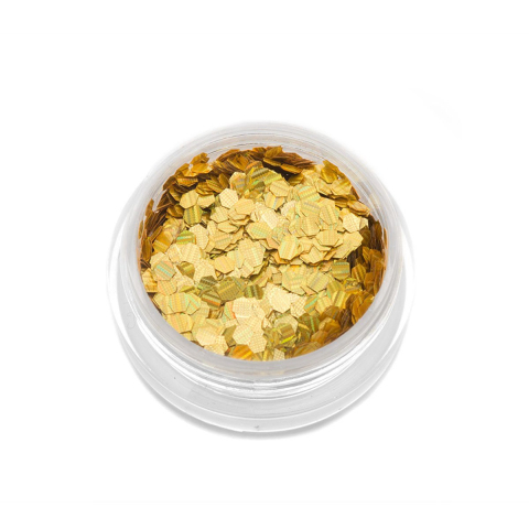 TNL Шестигранники Кошачий глаз золото №3