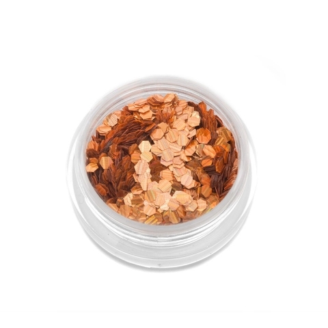 TNL Шестигранники Кошачий глаз оранжевые №3