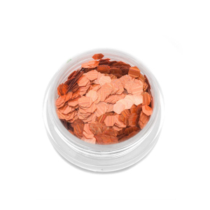 TNL Шестигранники Кошачий глаз рыжие №1