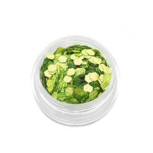 TNL Шестигранники Кошачий глаз салатовые №1