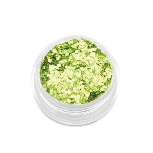 TNL Шестигранники Кошачий глаз салатовые №4