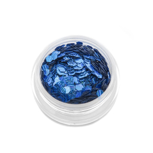 TNL Шестигранники Кошачий глаз синие №2