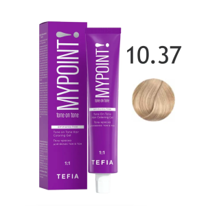 Mypoint Гель-краска 10.37 Экстра светлый золотисто-фиолетовый блондин, 60 мл.