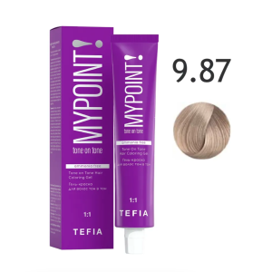 Mypoint Гель-краска 9.87 Очень светлый коричнево-фиолетовый блондин, 60 мл.