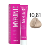 Mypoint Крем-краска 10.81 Экстра светлый коричнево-пепельный блондин, 60 мл.