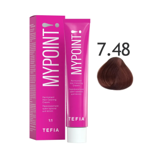 Mypoint Крем-краска 7.48 Медно-коричневый блондин, 60 мл.