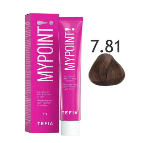 Mypoint Крем-краска 7.81 Коричнево-пепельный блондин, 60 мл.