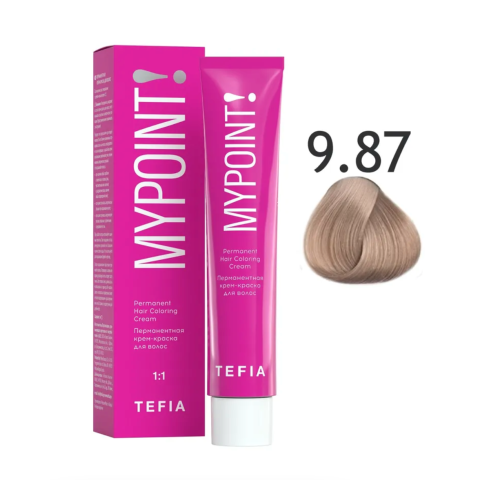 Mypoint Крем-краска 9.87 Очень светлый коричнево-фиолетовый блондин, 60 мл.