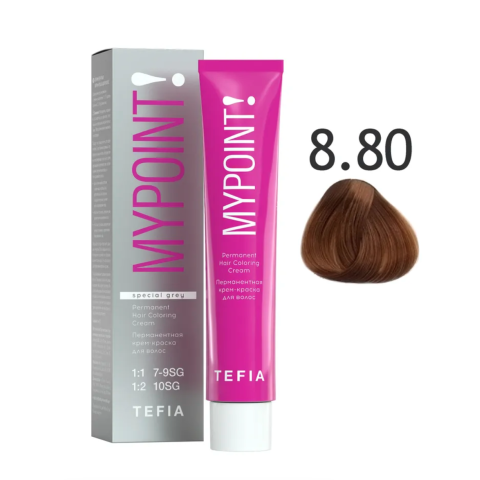 Mypoint Крем-краска 8.80 Светло-коричневый блондин для седых волос, 60 мл.