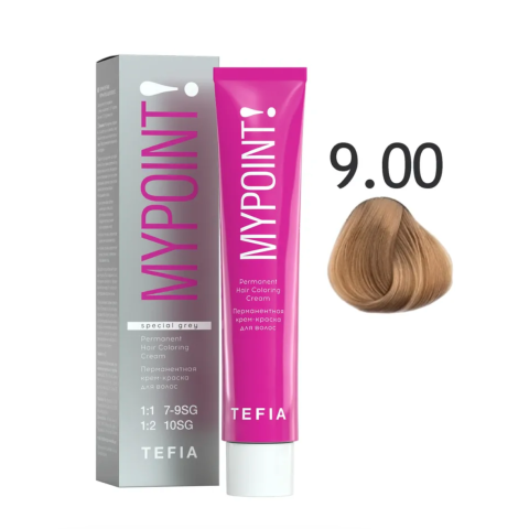 Mypoint Крем-краска 9.00 Очень светлый блондин для седых волос, 60 мл.