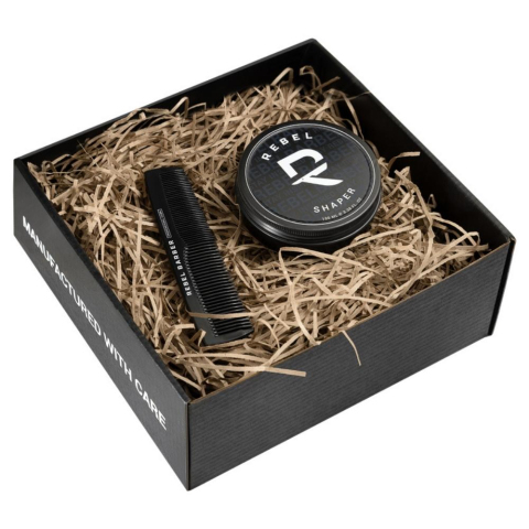 RB Подарочный набор Shaper&Men~s Comb Total Black