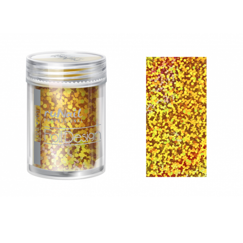 1983 Ru Nail Фольга цвет Золотой голографик, 1,5 м, туба