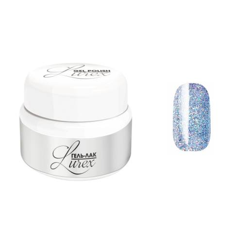 3753 RuNail Гель-лак Lurex Платина, 5 гр.