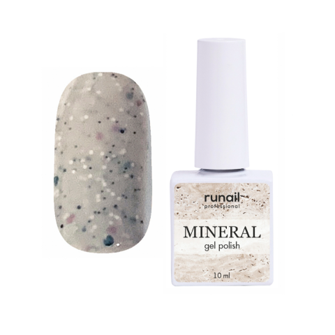 7278 RuNail Гель-лак с миксом частиц MINERAL, 10 мл.