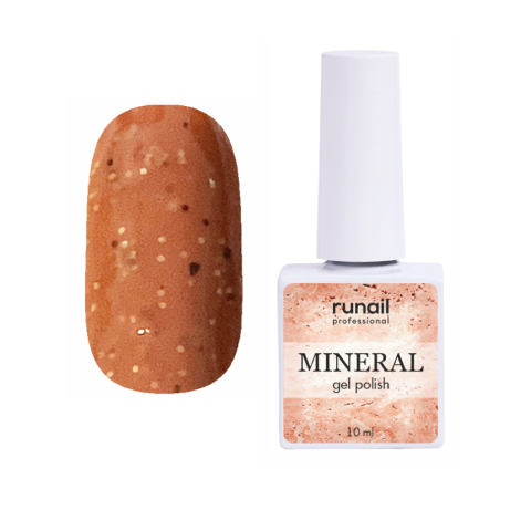 7280 RuNail Гель-лак с миксом частиц MINERAL, 10 мл.