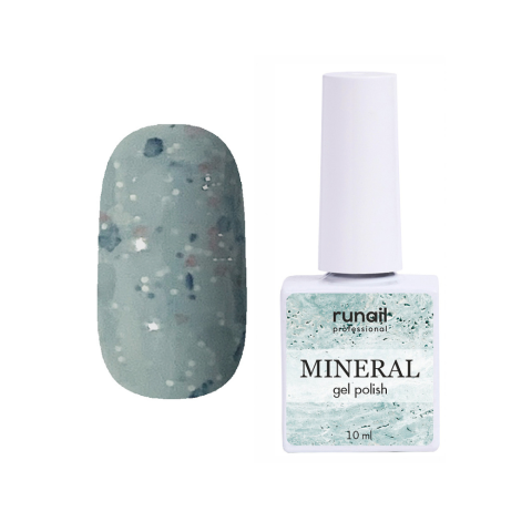 7286 RuNail Гель-лак с миксом частиц MINERAL, 10 мл.