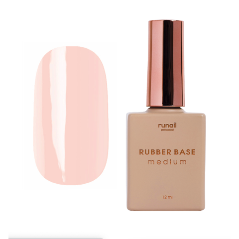 6488 RuNail База Каучуковая Medium, 12 мл.