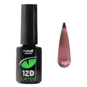 4909 RuNail Гель-лак Cat's eye 12D, 6 мл.