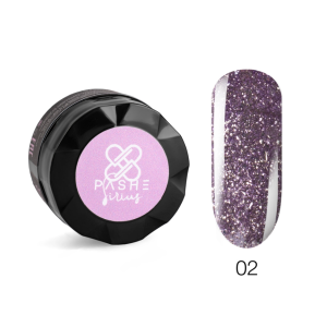 PASHE Жидкая фольга Sirius №02 фиолетовая, светоотражающая, 6 мл.
