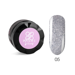 PASHE Жидкая фольга Sirius №05 серебристая, светоотражающая, 6 мл.