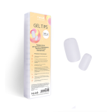 7632 RuNail Гелевые типсы Зауженный овал прозрачные, 360 шт.