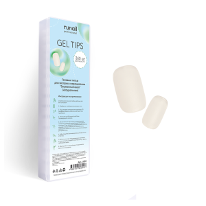7633 RuNail Гелевые типсы Зауженный овал, 360 шт.