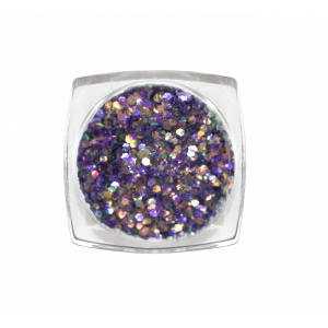 3808 RuNail Блёстки MIX, фиолетовый