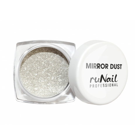 3173 RuNail Зеркальная пыль для втирки, серебро, 1 гр.
