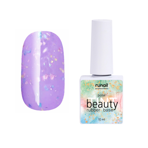 7294 RuNail Каучуковая база Beauty TINT Potal, 10 мл.