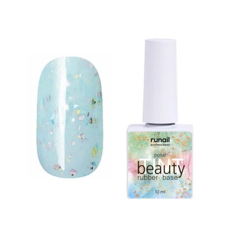 7297 RuNail Каучуковая база Beauty TINT Potal, 10 мл.
