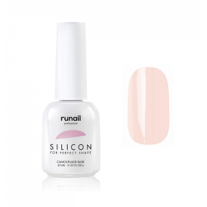 4333 RuNail База Силиконовая камуфлирующая для гель-лака, 10 мл.