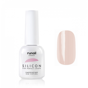 4334 RuNail База Силиконовая камуфлирующая для гель-лака, 10 мл.