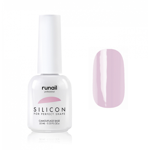 4342 RuNail База Силиконовая камуфлирующая для гель-лака, 10 мл.