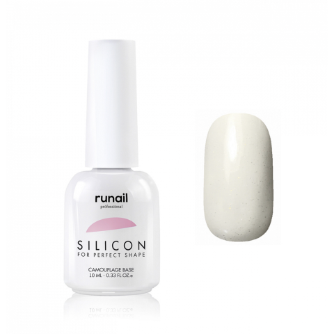 6045 RuNail База Силиконовая камуфлирующая для гель-лака, 10 мл.
