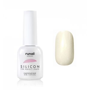 6046 RuNail База Силиконовая камуфлирующая для гель-лака, 10 мл.