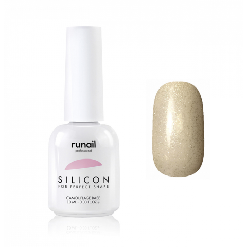 6049 RuNail База Силиконовая камуфлирующая для гель-лака, 10 мл.